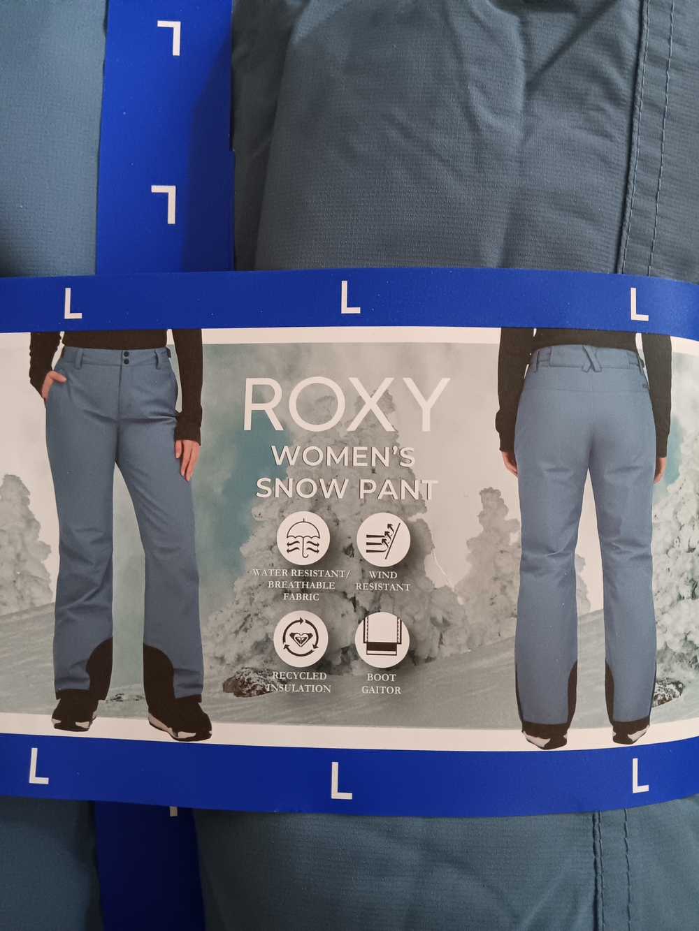 Roxy Women's Snow Pants Blue Size Large.